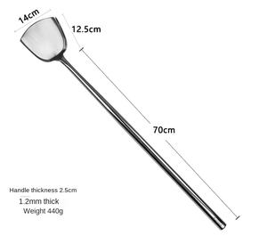 DFU204 - Juego de Utensilios de Cocina de Acero Inoxidable con Mango Largo, Cucharón Grande para Chef y Cuchara para Freír, Varios Tamaños - Product Image 5