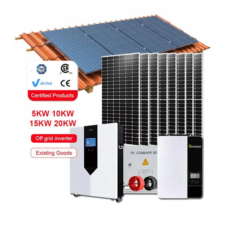 Best price 5Kw home solar power system off grid 10Kw solar panel for home complete kit