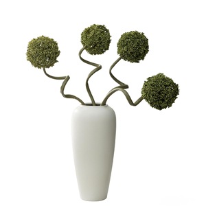Bouquet de fleurs artificielles Meng Jie 30cm-100cm vert olive en PVC pour la décoration de la maison - Product Image 5