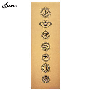 Tapete <span class=keywords><strong>de</strong></span> <span class=keywords><strong>Yoga</strong></span> <span class=keywords><strong>de</strong></span> <span class=keywords><strong>Corcho</strong></span> y Caucho con Logotipo Reversible <span class=keywords><strong>de</strong></span> Chakra - Product Image 3