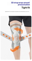 Genouillère de sport à double sangle pour homme, avec soutien de la rotule, protection du ménisque, respirante, pour le cyclisme et les activités sportives