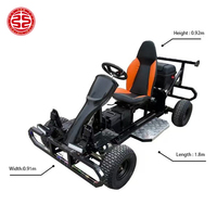 Go Kart Eléctrico Todoterreno Grande, Batería de 72V, Resistente, para Adultos, Negocio de Alquiler en Parques de Atracciones, Todo Terreno