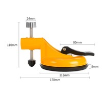 Niveau de carrelage manuel portable en caoutchouc de silicone à ventouse pour le carrelage de dalles de pierre et le jardinage à domicile