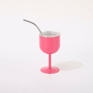 Vaso de chupito de vino al por mayor, mini vaso de doble pared de acero inoxidable, a prueba de fugas, personalizado, 4 oz, con tapa, pajita y aislamiento al vacío, ideal para regalo de fiesta. - Product Image 4