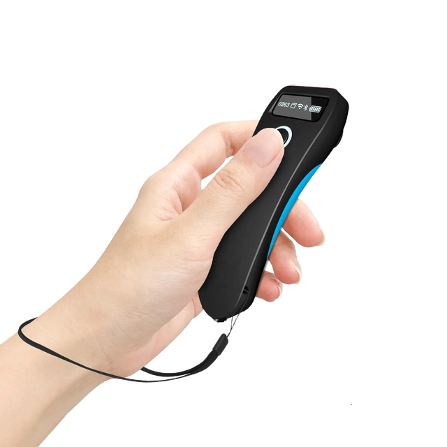 RTS Portable for Bluetooth QR Code Barcode Scanner 1D 2D USB Data Visible Pen Scanner for Logistics Inventory Library Stock