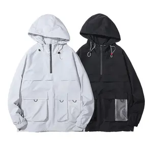High Quality Oem Waterproof <strong>Men's</strong> Lightweight Hiking <strong>Cargo</strong> Oversize Casual Windbreaker Pullover Sport Running <strong>Men</strong> <strong>Jacket</strong> - Product Image 1