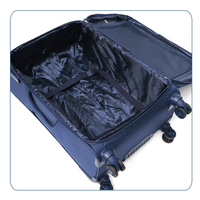 Ensemble de bagages à roulettes unisexe en Oxford, coque souple extensible, antivol, léger, avec serrure à combinaison, 20/24/28 pouces