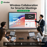Tableau interactif Amdox ES pour l'éducation, 55, 65, 75, 86, 98, 110 pouces, tableau intelligent avec 40 points de contact, 4K UHD
