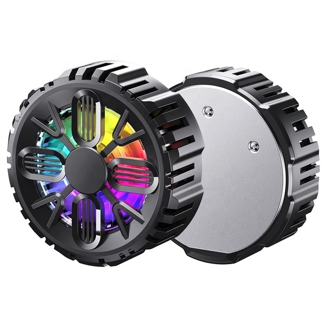 Magnetic Cell Phone Cooler, RGB Phone Cooling Fan Mobile Phone Cooling Fan, Phone Radiator for Mobile Gaming