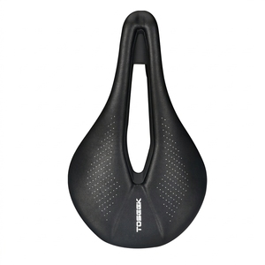 <span class=keywords><strong>Selle</strong></span> de vélo de route TOSEEK en cuir microfibre avec coque en nylon résistante et rails ronds de 7x7 mm pour une performance de amortissement dynamique - Product Image 1
