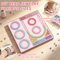 Tapis de conception de perles en silicone pour la création de bracelets et colliers DIY, plateaux de fabrication de bracelets