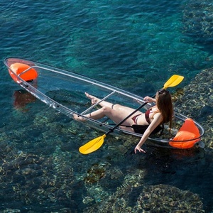 Magnifique kayak transparent en polycarbonate pour la photographie de voyage en plein air, canoë d'eau douce en bord de mer - Product Image 4
