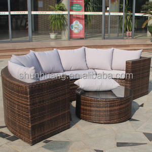 Neue stil garten rattan sofa sectional outdoor aluminium sofa sets - Product Image 5