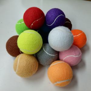 Pelota de tenis para entrenamiento de perros con logotipo personalizado, juguetes para masticar, respetuosos con el medio ambiente, varios colores, goma, precio de fábrica interactivo para mascotas - Product Image 3