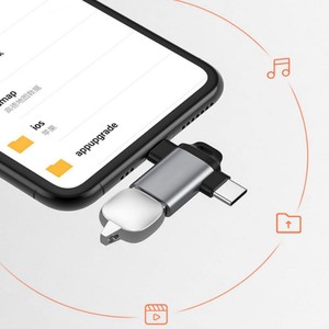 USB-C & <span class=keywords><strong>iOS</strong></span> เพื่ออ่าน USB OTG 2-in-1/3-in-1อะแดปเตอร์ OTG สำหรับ iPhone, iPad, MacBook, Galaxy, <span class=keywords><strong>Google</strong></span> Pixel และอื่นๆ - Product Image 3