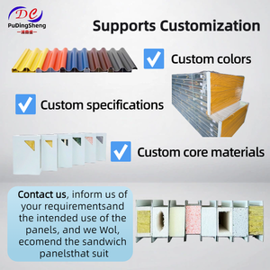 Panneau sandwich en <span class=keywords><strong>mousse</strong></span> de <span class=keywords><strong>polyuréthane</strong></span> haute performance, imperméable, ignifuge, <span class=keywords><strong>isolation</strong></span> thermique pour atelier industriel, entrepôt - Product Image 6