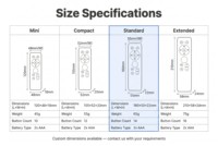 Télécommande universelle simple en ABS durable avec gros boutons tactiles pour malvoyants