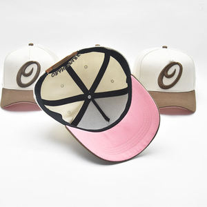 Gorra de Béisbol de 5 Paneles en Dos Tonos, con Logotipo Personalizado, Bordado 3D, Visera Curva, de Algodón, Unisex, Venta al Por Mayor Crown - Product Image 4