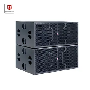 Sistema de sonido profesional para iglesia, Subwoofer activo, doble, 18 pulgadas, resistente al agua, con carcasa metálica