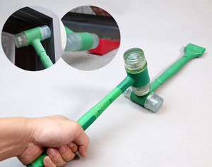 Nouveau <span class=keywords><strong>marteau</strong></span> en caoutchouc élastique 3-en-1 spécial pour l'installation de portes et fenêtres, <span class=keywords><strong>marteau</strong></span> solide à long manche en nervure de bœuf haute élasticité - Product Image 4