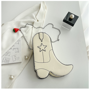 Sac messager à motif géométrique tendance. Fabriqué en matériau PU de haute qualité. Avec décoration en chaîne.5892 - Product Image 4