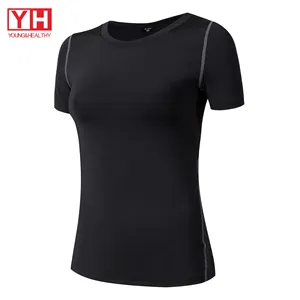 Camiseta cropped fitness feminina, blusas curtas da moda, sexy