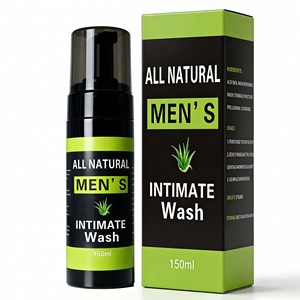 Detergente Intimo Naturale e Biologico per <span class=keywords><strong>Uomo</strong></span>, pH Bilanciato, 100% Ingredienti Erboristici Puri, Schiuma Rinfrescante per la Cura Quotidiana - Product Image 1