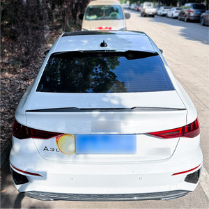 สปอยเลอร์หลังรถยนต์ Audi A3 8Y Sedan ปี 2020+ สีดำเงา ลายคาร์บอนไฟเบอร์ วัสดุ ABS ติดตั้งด้วยเทปกาวสองหน้า - Product Image 4