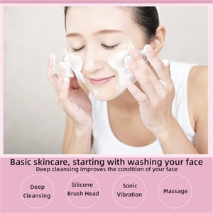 Brosse nettoyante électrique en silicone rechargeable par USB, magnétique, pour le visage, nettoyeur de pores, brosse de nettoyage du visage, étanche, appareil de beauté - Product Image 5