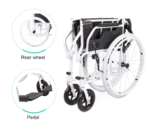 <span class=keywords><strong>Fauteuil</strong></span> roulant manuel en aluminium d’acier désactivé <span class=keywords><strong>orthopédique</strong></span> <span class=keywords><strong>médical</strong></span> - Product Image 6