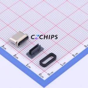 TYPE-C 16PFS LCH6.8 IPX8 USB Connector Through hole Component (THT) Connector Type-C USB 3.1 Female Through Hole - Product Image 1