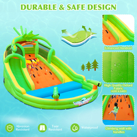 Toboggan aquatique gonflable direct usine avec piscine à jets, parc aquatique gonflable extérieur pour enfants pour l'été