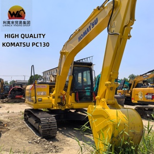 Excavadora hidráulica de cadenas Komatsu PC130 original de Japón, 13 toneladas, pocas horas de uso, equipo de construcción en venta para paisajismo - Product Image 1