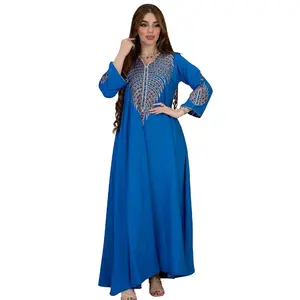아바야 구매 온라인 두바이 아바야 컬렉션 2023 이슬람 의류 후드 이슬람 드레스 설명 자수 가운