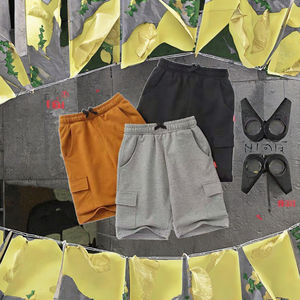 2025 pantalones cortos Cargo informales para niños, pantalones y pantalones de punto para hombres jóvenes, pantalones bóxer a granel, pantalones cortos Terno, ropa para niños de 5 a 10 años - Product Image 2