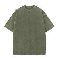 T-shirt pour homme en coton 100% surdimensionné, lavage à l'acide, logo personnalisé en gros, taille S-5XL, streetwear vintage pour homme