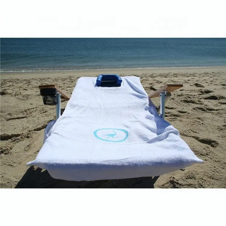 חול משלוח חוף מגבת עם כרית חוף מגבות טרקלין כיסא כיסוי כיס שחייה בריכה