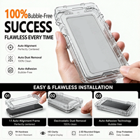 Outil d'alignement automatique personnalisé par le fabricant, protection d'écran en verre trempé pour iPhone 18, sans poussière, résistant à la saleté, installation facile