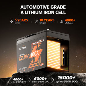 Ltime 100a bms חכם ליתיום חבילה 12v 100ah קבוצה 24 lifepo4 15000 מחזורים עמוקים 10000 חימום בלוטה + טעינה - Product Image 2