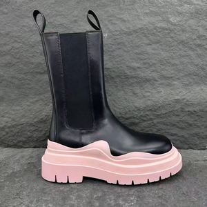 Chaussures de créateur tendance en cuir à talon, bottines pour femmes, nouvelle collection 2025, européennes, pour femmes sexy, en microfibre, pointures 35-45 # - Product Image 6