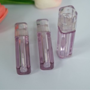 Flacon carré pour gloss à lèvres PETG 6,5 ml avec bouchon et pinceau, paroi épaisse, contenant cosmétique pour gloss à lèvres, nouvel emballage cosmétique en plastique - Product Image 6
