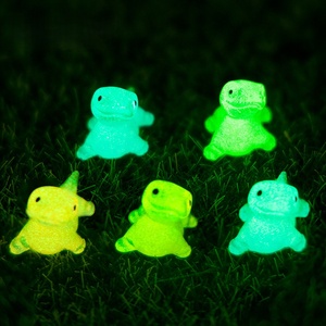 Breloques porte-clés animaux en résine lumineuses et colorées en forme de lézards, en vrac, pour coques de téléphone et ornements miniatures de paysages en résine - Product Image 4
