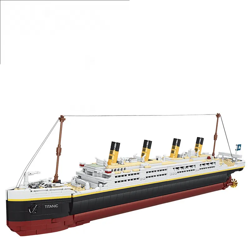 2024 New Products Movie Titanic Boat Ship DIY Toy Building Block Sets For Adults