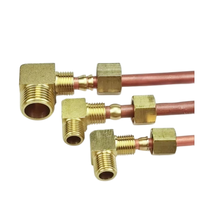 Raccord coudé à compression en laiton à 90 degrés pour plomberie, filetage mâle BSPP 1/8 1/2, pour tuyaux de 4, 6, 8, 12 mm de diamètre extérieur, avec embout de raccordement