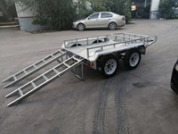 Remorques à double essieu pour le transport d'excavatrices, remorques pour excavatrices, remorques pour engins de chantier