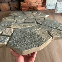Premium 3D PU Düzensiz Taş Duvar Paneli - Çevre Dostu 60mm Kalınlığında Hafif Yapay Doğal Kaya Kaplaması Lüks Dış Cephe İçin