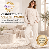 Pull en tricot pour femme, pull en molleton ample, tenue chaude automne 2026