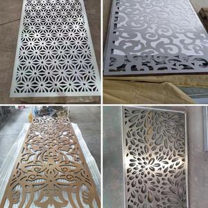 פלדה מגולוונת חיתוך לייזר גדר לוחות בית גן אמנות גינה פרטיות גידור מעקה - Product Image 5