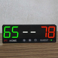 Mini Tableau de Score de Basketball LED Compact à Piles Affichage Électronique des Scores pour Domicile et Invités