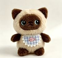 Peluche chat mignon super douce, rembourrée de coton PP, petite taille, unisexe, pour sac à dos, porte-clés, cadeau d'anniversaire, prix, machines à griffes, fabriqué en Chine